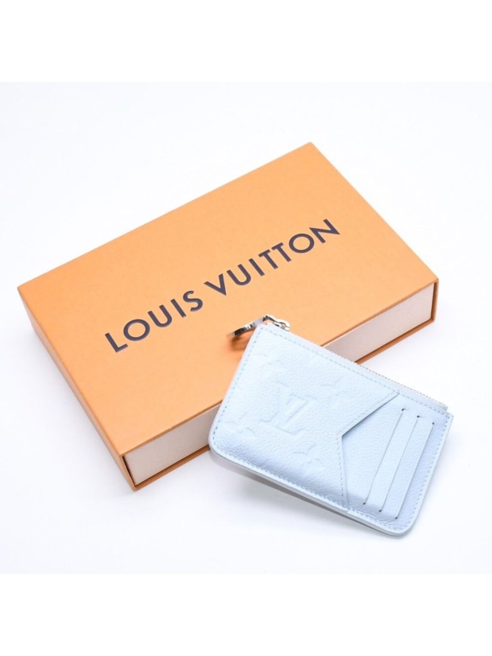 Louis Vuitton Card Case Romy Coin Purse Monogram Empreinte Light Blue
